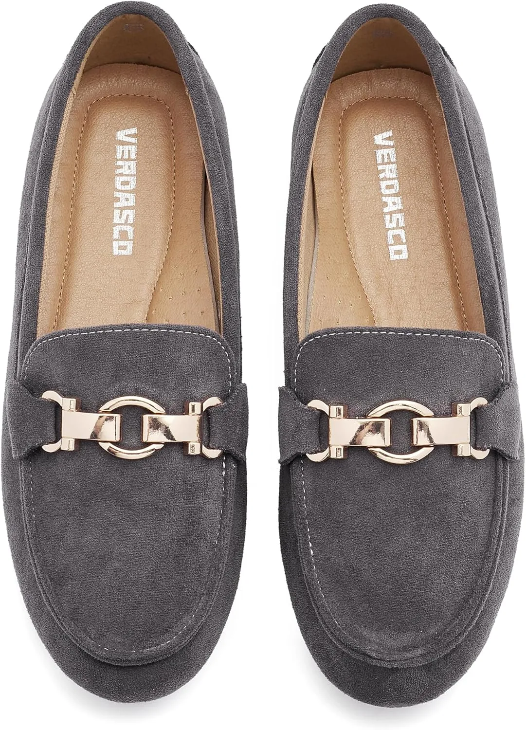 VERDASCO Women's Loafers Comfort Slip-Ons Flat Work Shoes Casual Moccasins Penny Loafers Lady Dress Shoes