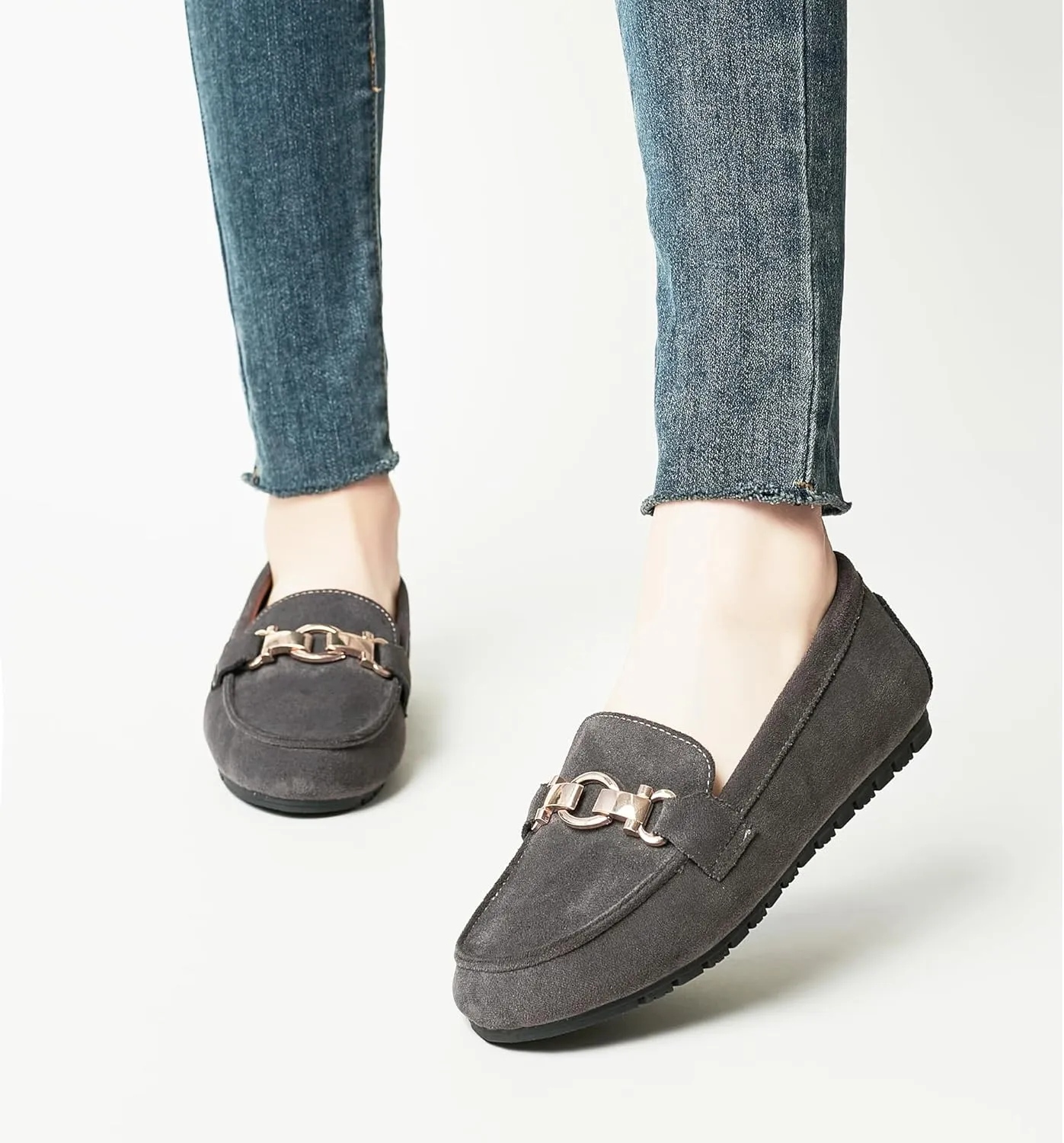 VERDASCO Women's Loafers Comfort Slip-Ons Flat Work Shoes Casual Moccasins Penny Loafers Lady Dress Shoes