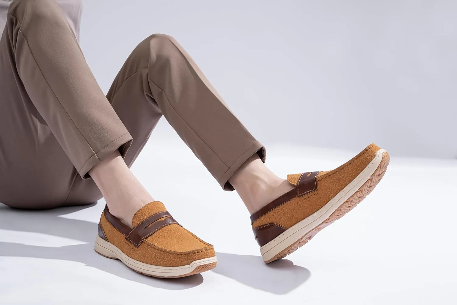 Vostey Men's Loafers Slip on Shoes Loafers Driving Loafers Casual Penny Loafers for Men