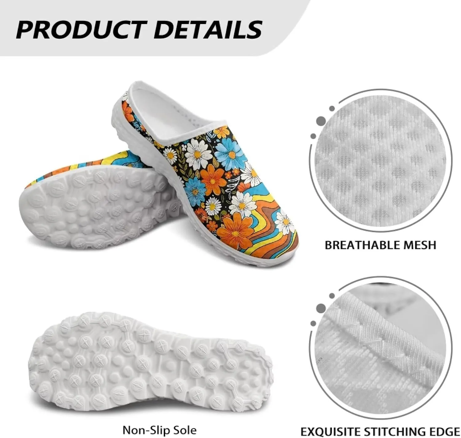 Water Shoes for Wome Mules Slip On Mesh Flats Aqua Shoes Lightweight Comfy Womens Casual Flats Barefoot Footwear