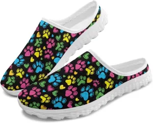 Water Shoes for Wome Mules Slip On Mesh Flats Aqua Shoes Lightweight Comfy Womens Casual Flats Barefoot Footwear