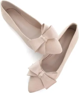 WENJIAZHIZHI Ballet Flats Wedding Dressy Shoes for Womens Comfortable Pointed-Toe Slip-On Loafers Flats Shoes Dressy Casual