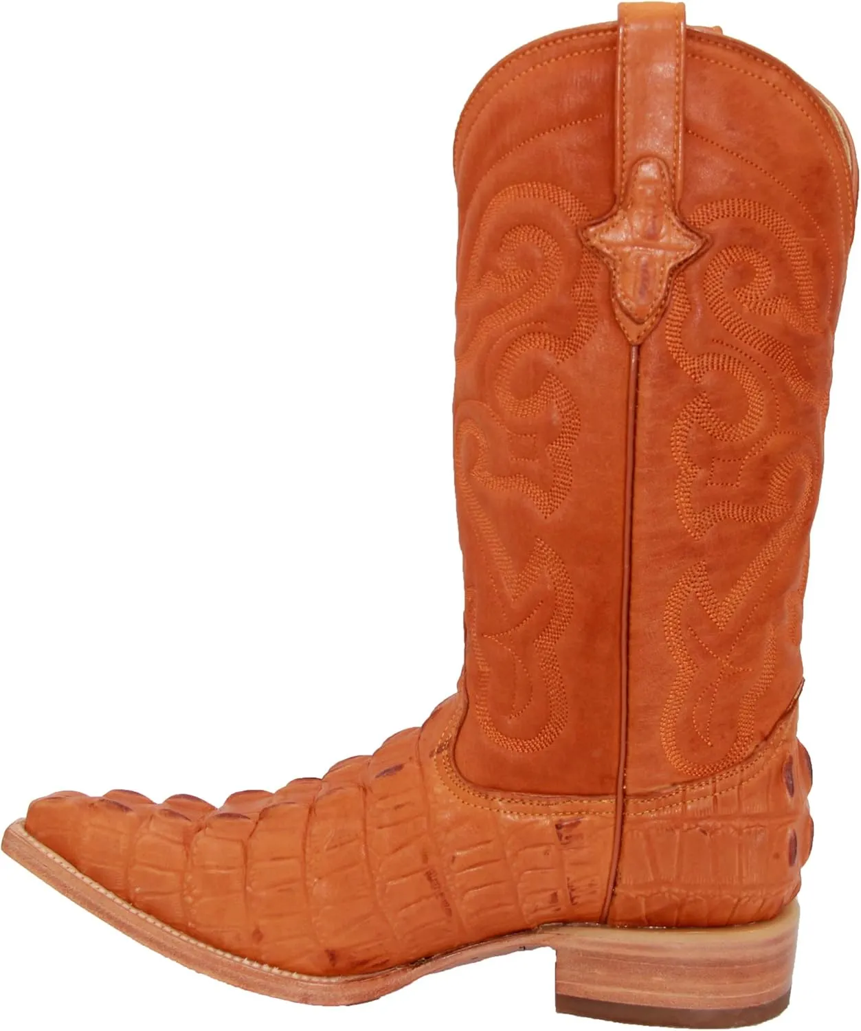 Western Shops Mens Crocodile Alligator Print Leather Cowboy Western Boots Snip Toe
