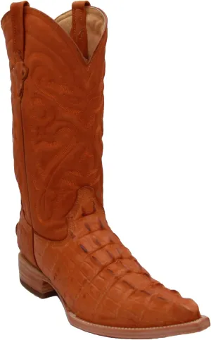 Western Shops Mens Crocodile Alligator Print Leather Cowboy Western Boots Snip Toe