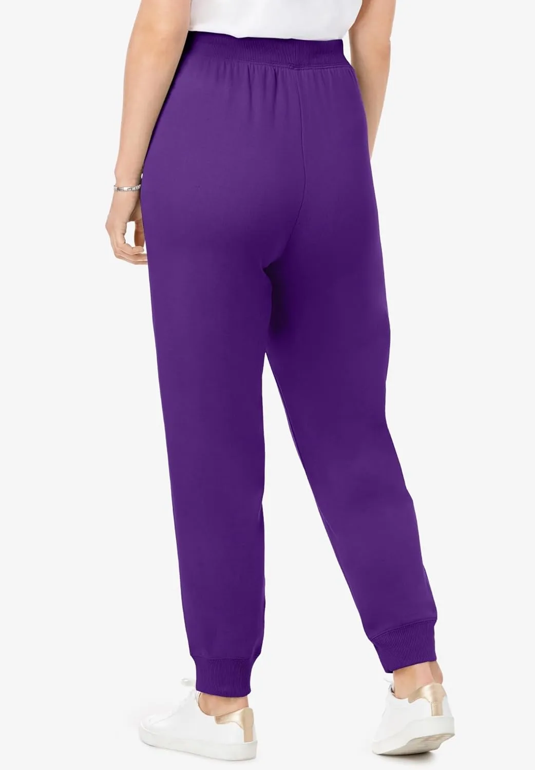Woman Within Plus Size Better Fleece Jogger Sweatpant