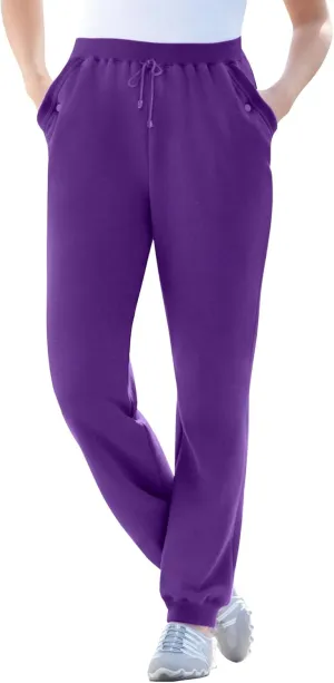 Woman Within Plus Size Better Fleece Jogger Sweatpant
