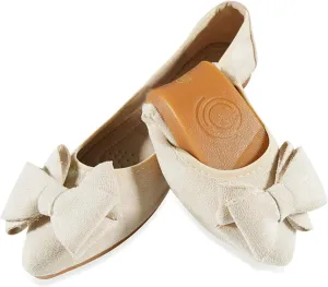 Women Ballet Flats Fashion Bowknot Suede Comfort Pointed Toe Slip On Dress Shoes