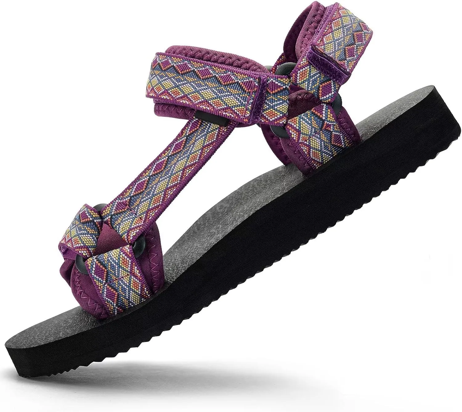 Women Hiking Sandals Casual Lightweight Water Sandal With Arch Support Yoga Mat Insole Outdoor Sport Beach Shoes
