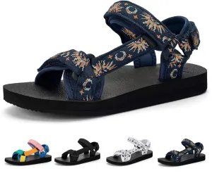 Women Hiking Sandals Casual Lightweight Water Sandal With Arch Support Yoga Mat Insole Outdoor Sport Beach Shoes