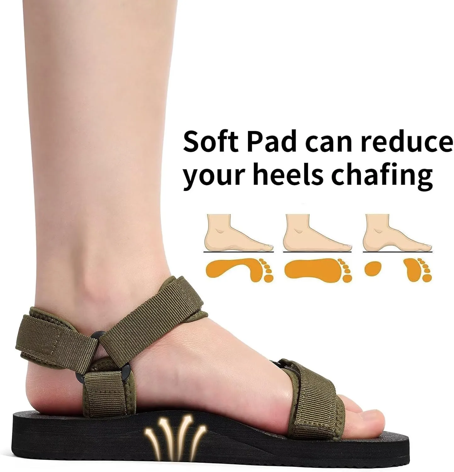 Women Hiking Sandals Casual Lightweight Water Sandal With Arch Support Yoga Mat Insole Outdoor Sport Beach Shoes