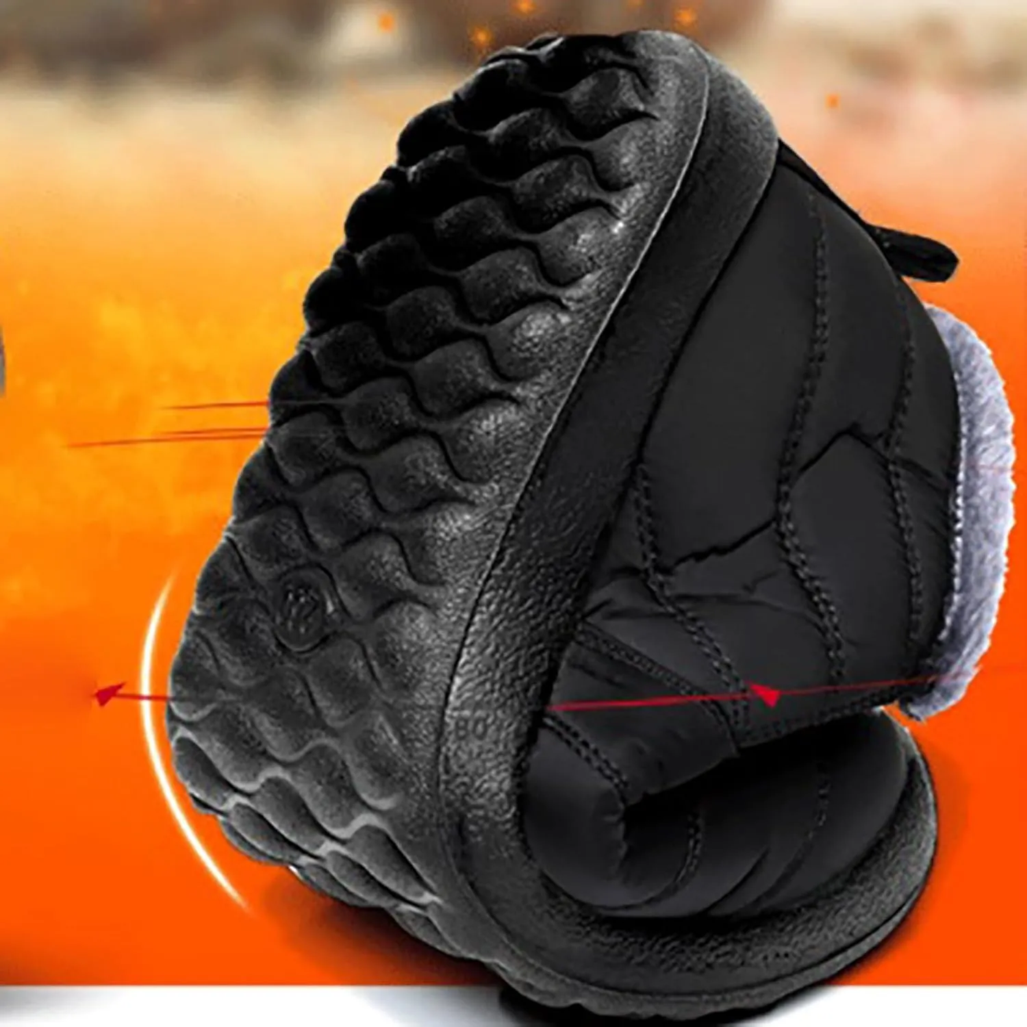Women Snow Boots Waterproof Cloth: Mens Fur Lined Platform Boots Comfy Barefoot Shoes Hiking Boots Warm Winter Slip-Ons Wide Calf Grounded Footwear Mini Ankle Booties