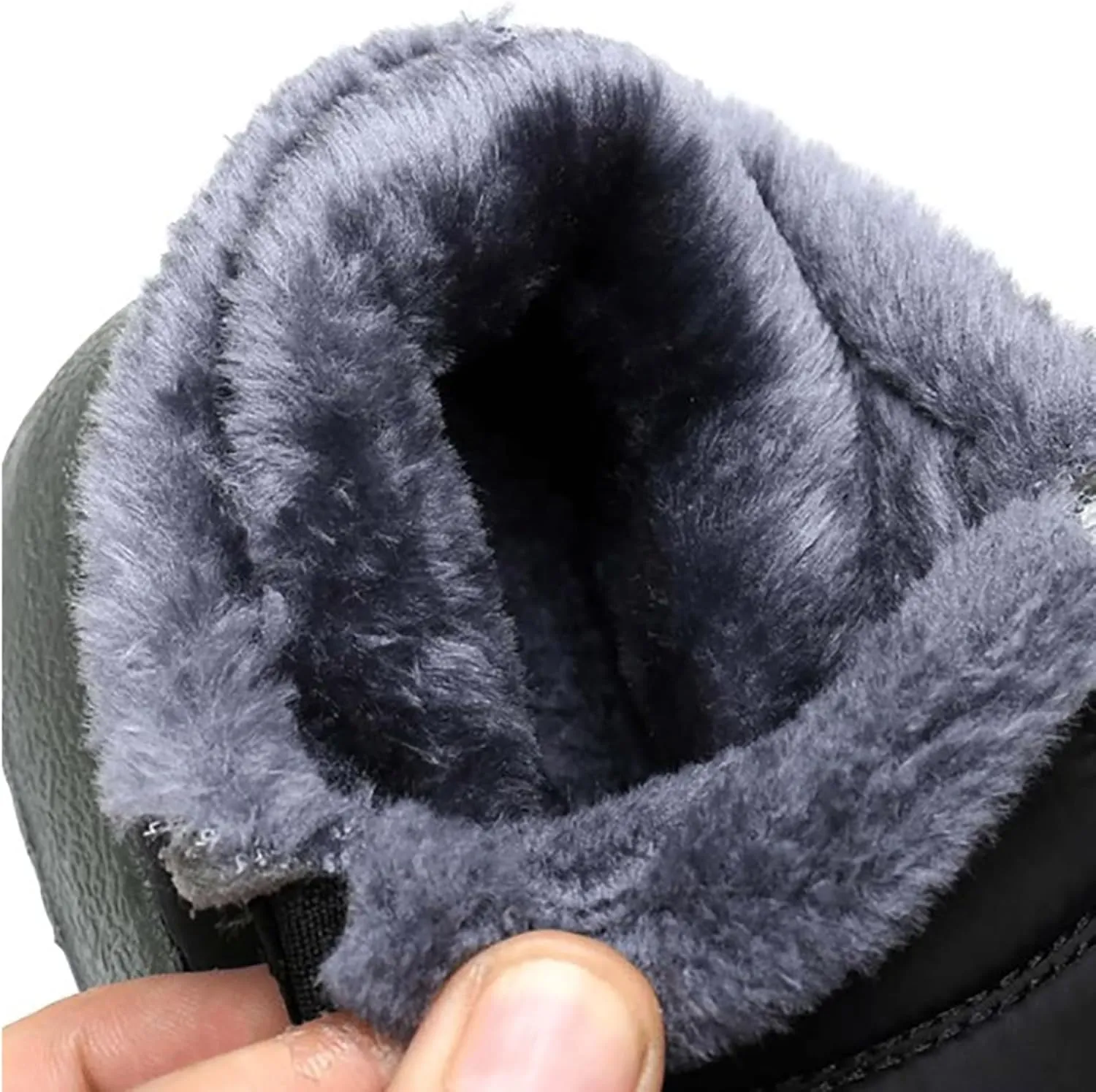 Women Snow Boots Waterproof Cloth: Mens Fur Lined Platform Boots Comfy Barefoot Shoes Hiking Boots Warm Winter Slip-Ons Wide Calf Grounded Footwear Mini Ankle Booties