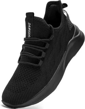 Women Tennis Running Shoes Walking Slip on Summer Gym Workout Athletic Comfortable Sneakers Black