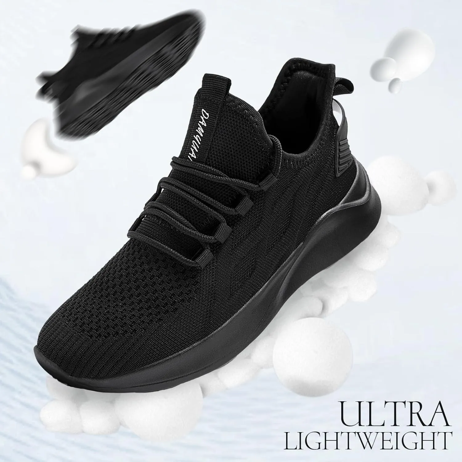 Women Tennis Running Shoes Walking Slip on Summer Gym Workout Athletic Comfortable Sneakers Black