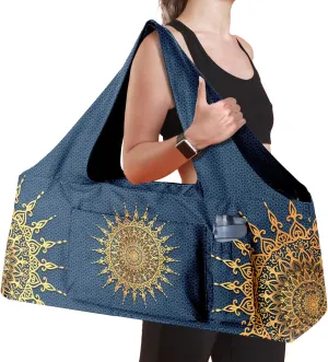 Women Yoga Mat Bag – Versatile Yoga Bag with Mat Straps & Storage Pockets, Holds Yoga & Pilates Mats, Lightweight & Durable