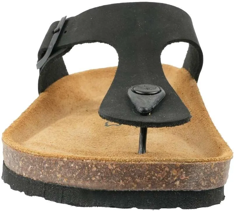 Women's 100% Genuine Leather Sandals - Comfortable Smart Foam Footbed, Slip-On Slides for Summer Wear, Adjustable Fit and Durable Non-Slip Sole