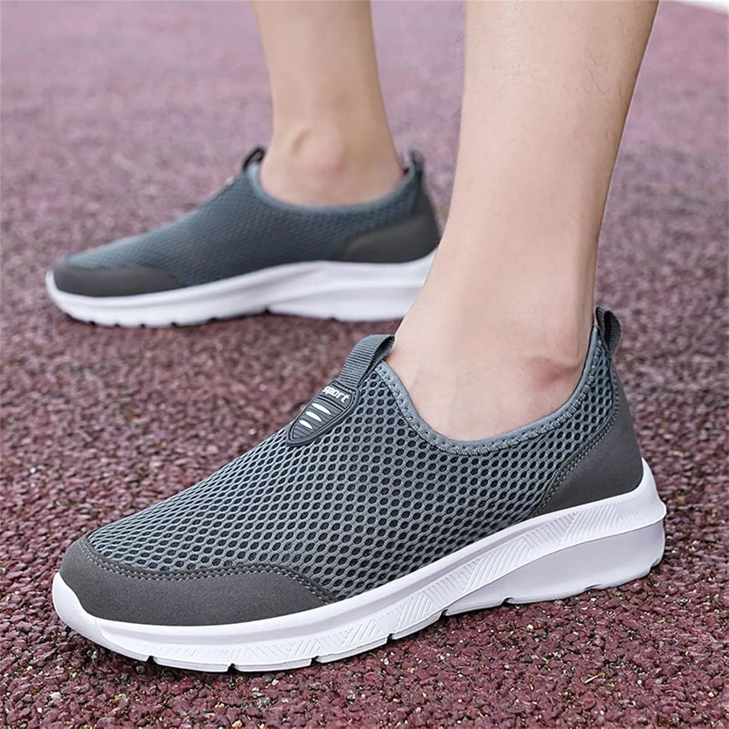 Women's Athletic Walking Shoes Slip On Casual Mesh Walking Shoes Women Arch Support Men's Casual Shoes Fashion Sneakers 2025 White Tennis Shoe Loafers Dress Shoe