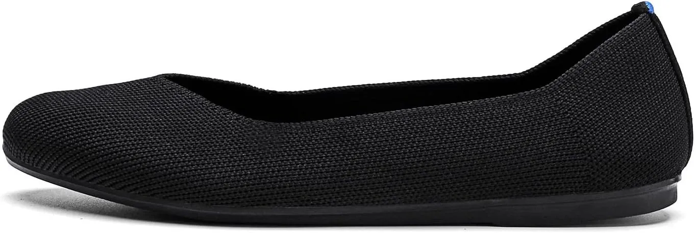 Women's Ballet Flat Dressy Casual Knit Shoes Round Toe Women Mesh Flats