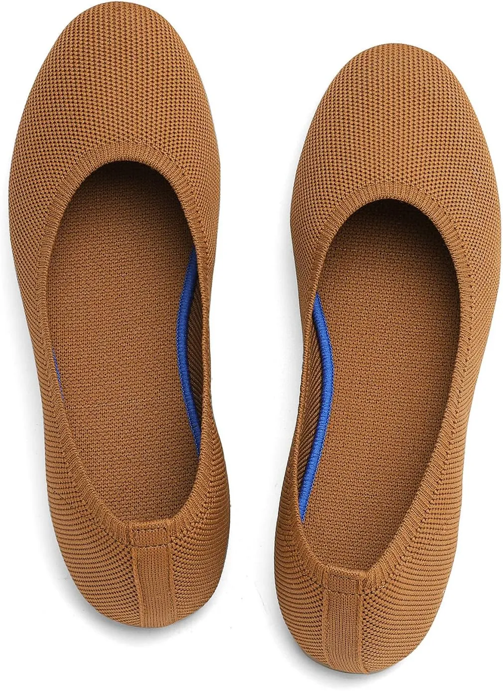 Women's Ballet Flat Dressy Casual Knit Shoes Round Toe Women Mesh Flats
