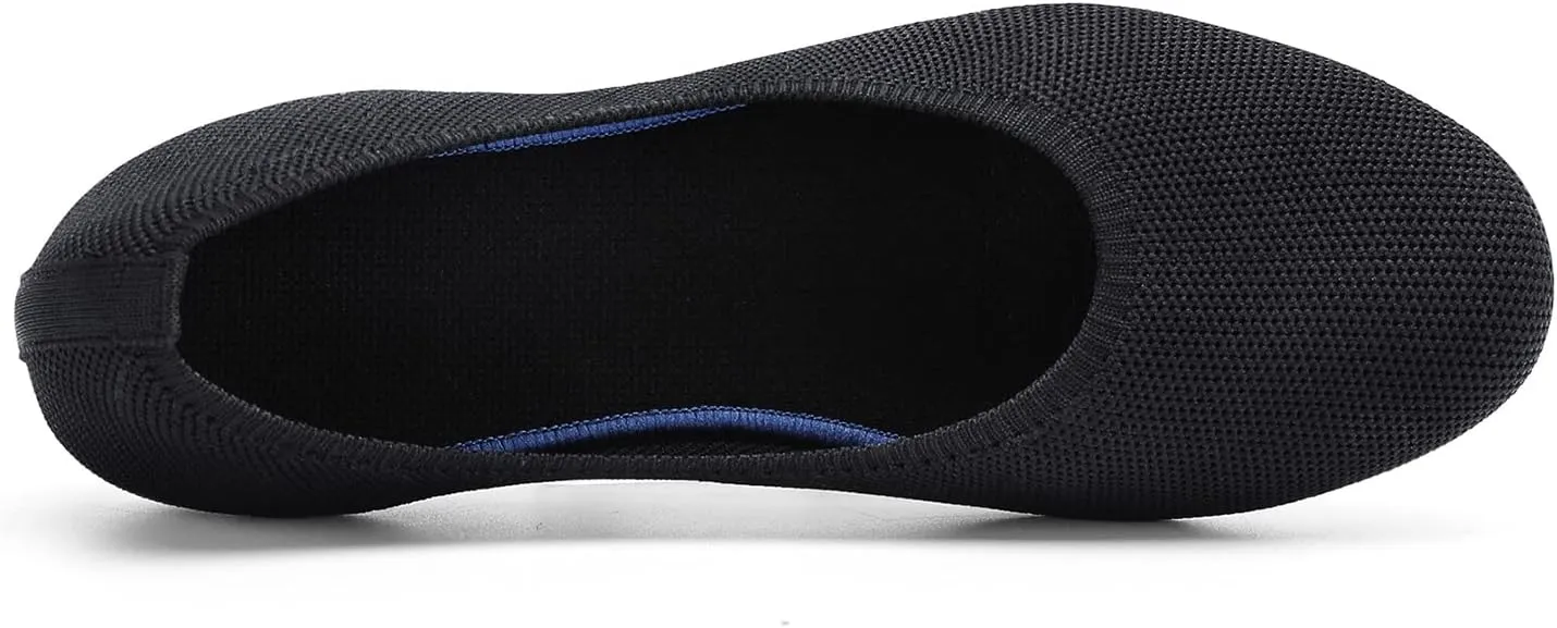 Women's Ballet Flat Dressy Casual Knit Shoes Round Toe Women Mesh Flats