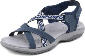 Womens Hiking Sandals Ladies Sport Sandals with Arch Support Comfortable Outdoor Sandals Adjustable Strap Summer Fashionable Shoes