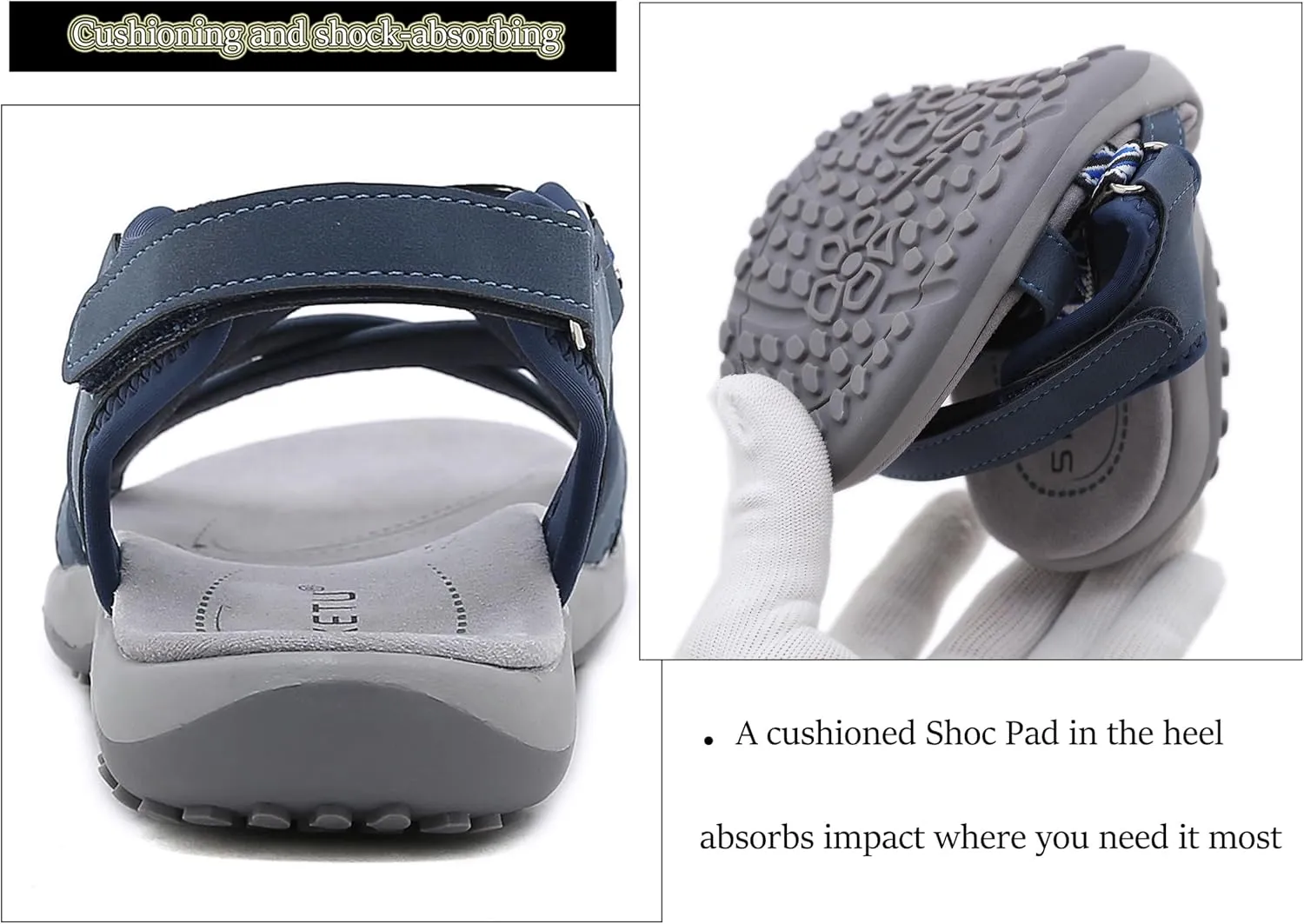 Womens Hiking Sandals Ladies Sport Sandals with Arch Support Comfortable Outdoor Sandals Adjustable Strap Summer Fashionable Shoes