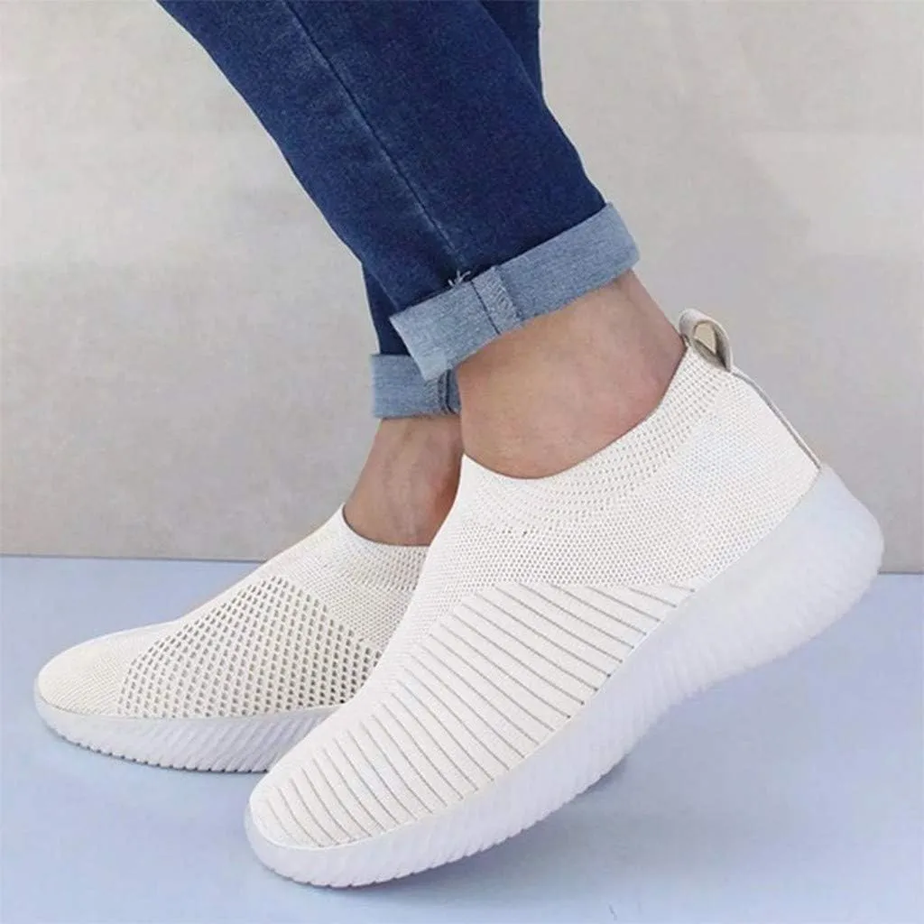 Womens Ladies Walking Running Shoes Slip On Lightweight Mens Dress Shoes Food Service Casual Dress Shoes Women Shoes Sneakers Tennis Shoe White Loafers
