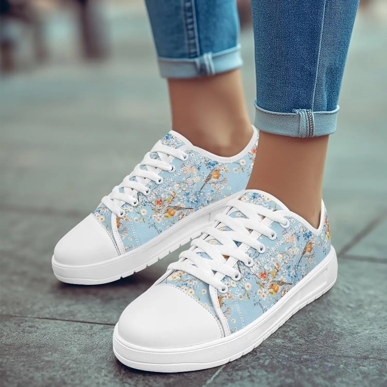 Womens Loafers Shoes Casual Slip-On Canvas Shoes Breathable Sneakers for Women Low Top Sneakers 5.5-13.5