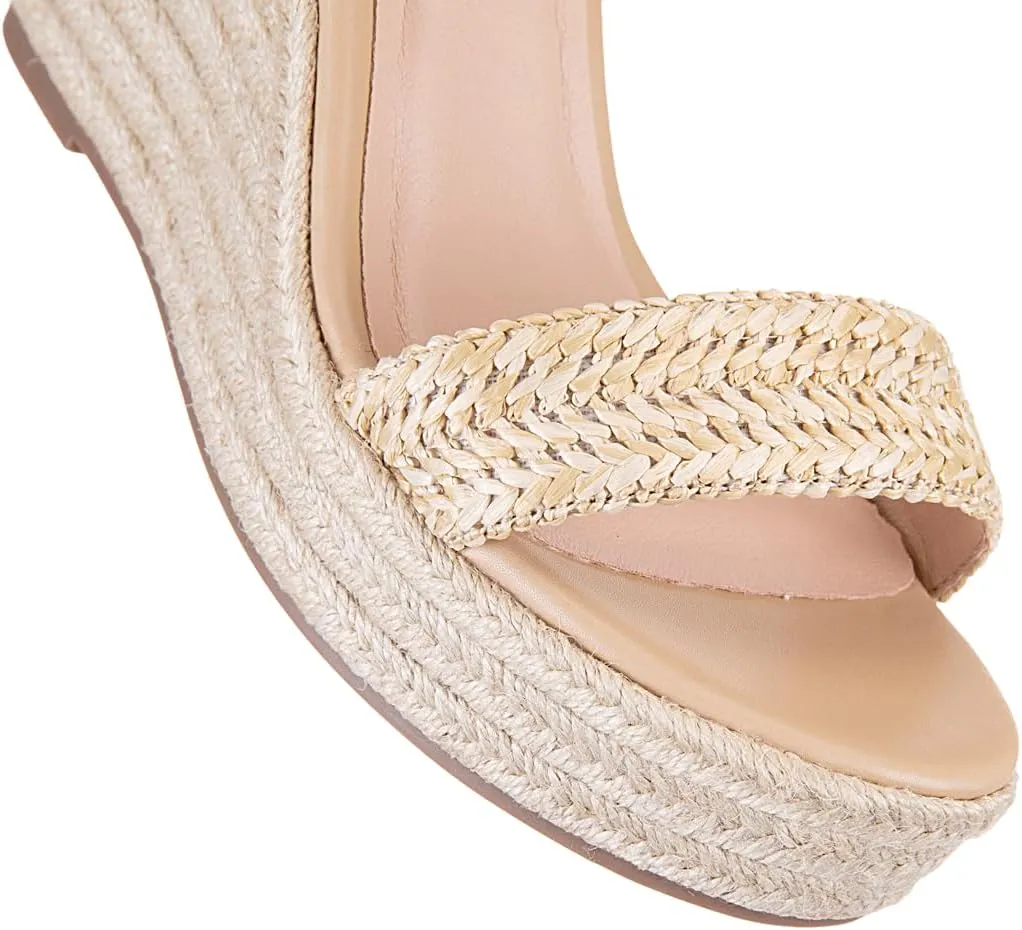 Women's Platform Sandals Wedge Ankle Strap Open Toe Sandals
