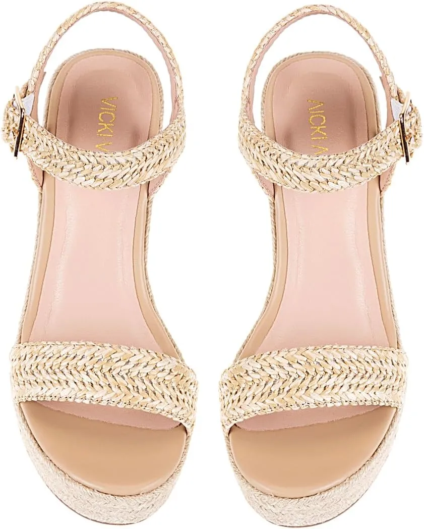 Women's Platform Sandals Wedge Ankle Strap Open Toe Sandals