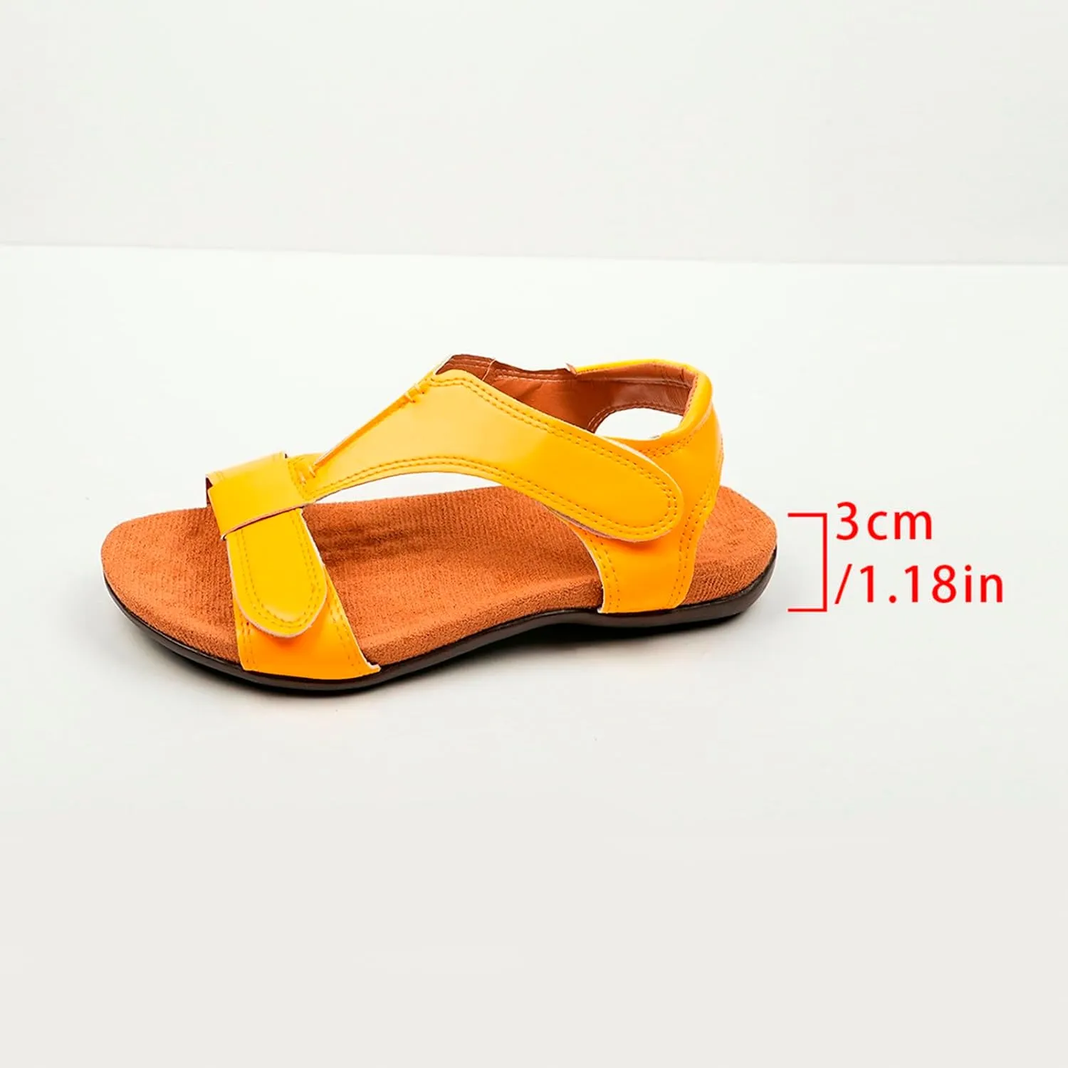 Women's Sandals Comfortable With Ankle Strap Wedge Flip Flops Platform Dressy Summer Arch Support Beach Shoes