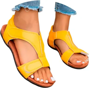 Women's Sandals Comfortable With Ankle Strap Wedge Flip Flops Platform Dressy Summer Arch Support Beach Shoes
