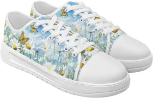 Women’s Slip on Canvas Shoes Classic Arch Support Sneakers Loafers Shoes Casual Fashion Low-Top Slip Ons US 5.5-13.5
