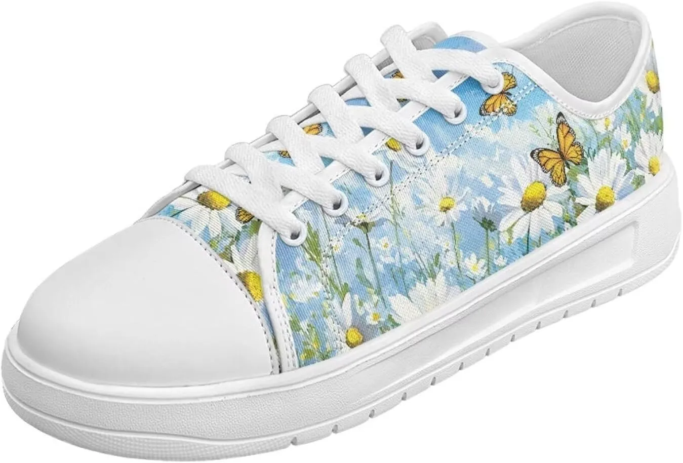 Women’s Slip on Canvas Shoes Classic Arch Support Sneakers Loafers Shoes Casual Fashion Low-Top Slip Ons US 5.5-13.5