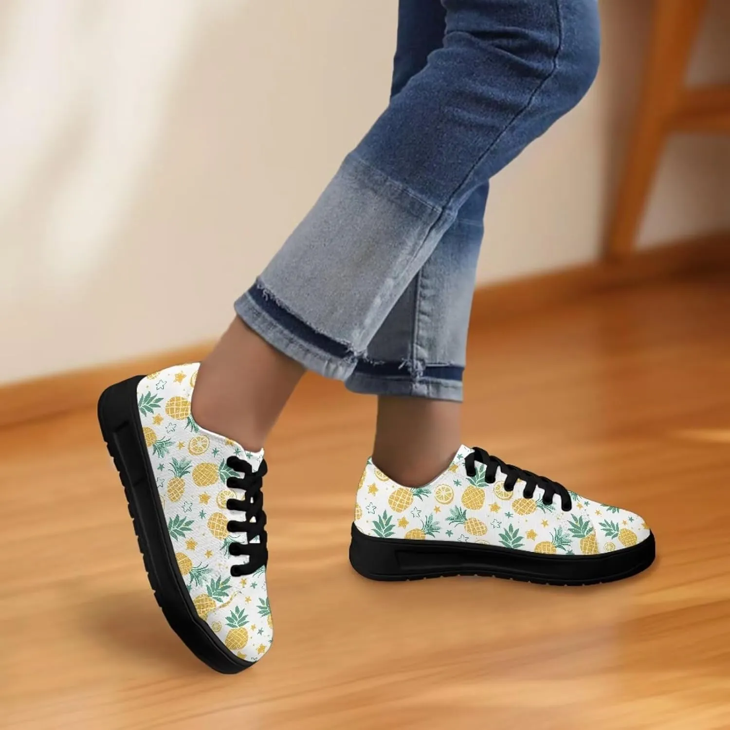 Women's Slip On Canvas Tennis Shoes Low Top Fashion Sneakers Casual Flats Walking Shoes Comfy Loafers US 5.5-13.5
