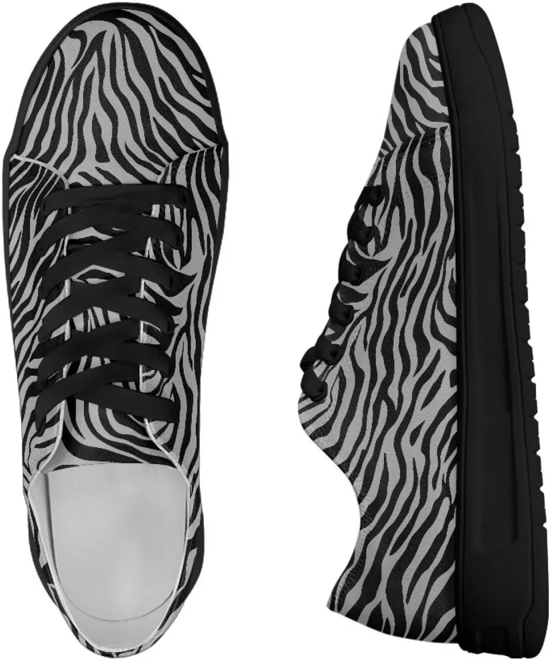 Women's Slip On Canvas Tennis Shoes Low Top Fashion Sneakers Casual Flats Walking Shoes Comfy Loafers US 5.5-13.5