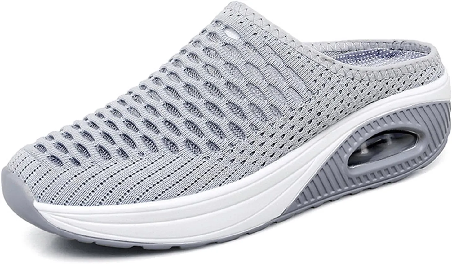 Womens Slip On Clogs and Mules Orthopedic Arch Support Backless Slippers Lightweight Breathable Casual Mesh Sandal Comfortable Round Toe Mules Garden Shoes