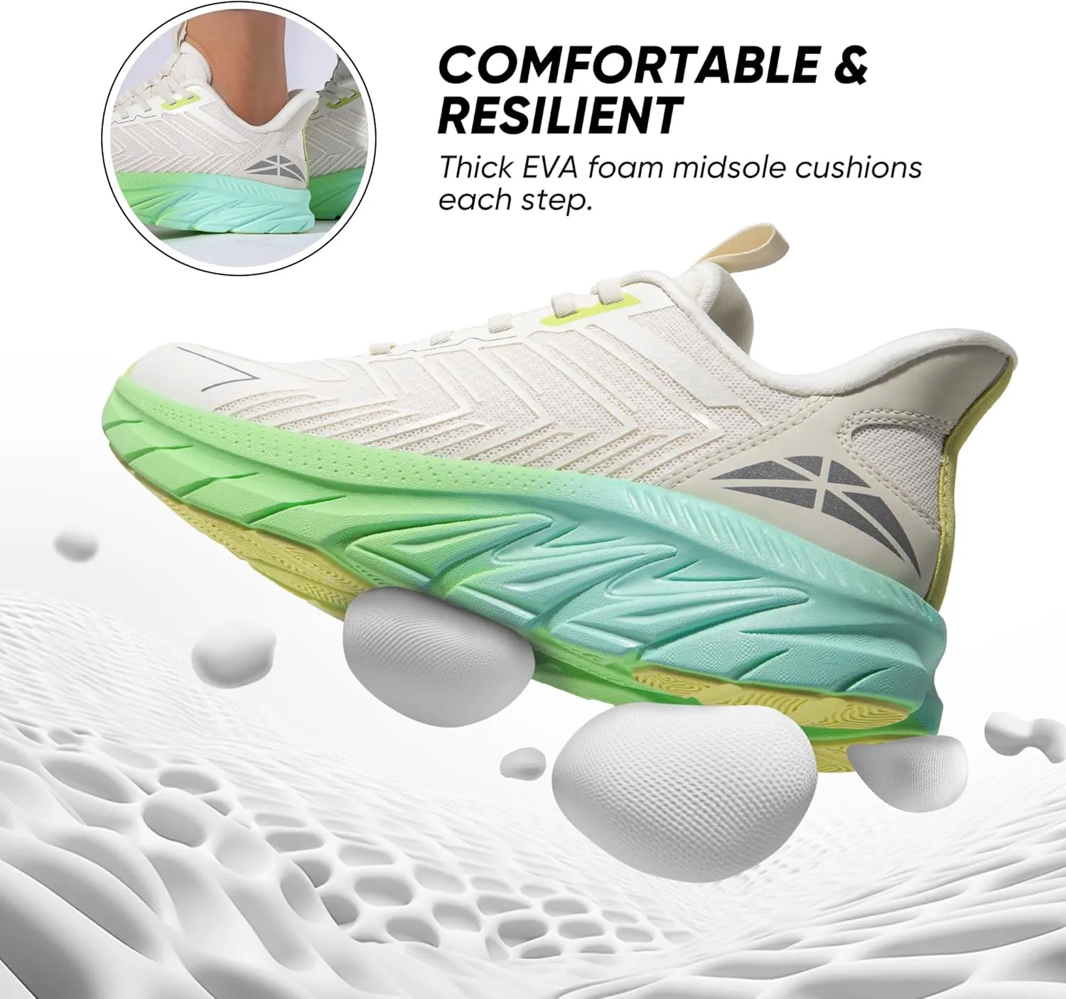 Women's Slip On Walking Shoes Running Comfortable Tennis Breathable Non Slip Athletic Gym Workout Cross Training Fashion Sneakers