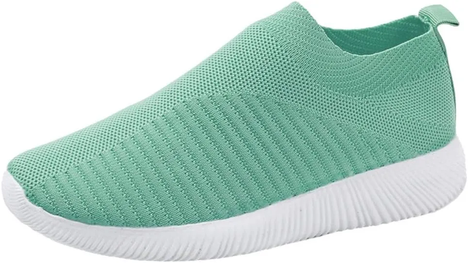 Womens Walking Shoes Sock Casual Ladies Fashion Sneakers Tennis Shoes Womens Casual Women Casual Shoes Walking Sneakers Platform Tennis Shoe Loafers Casual Slip On