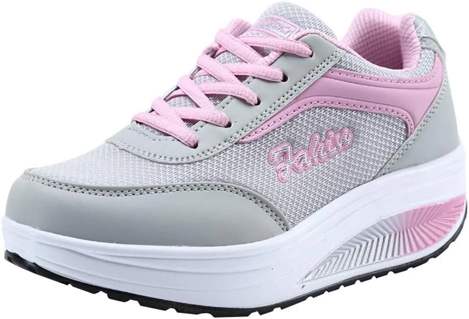 Womens Walking Sneakers Size 10 Wide Zapatillas OrtopéDicas para Caminar De Mujer para Salir White Tennis Shoes Women Platform Silver Platform Wedge Sneakers for Women Trail Running Shoes Women On