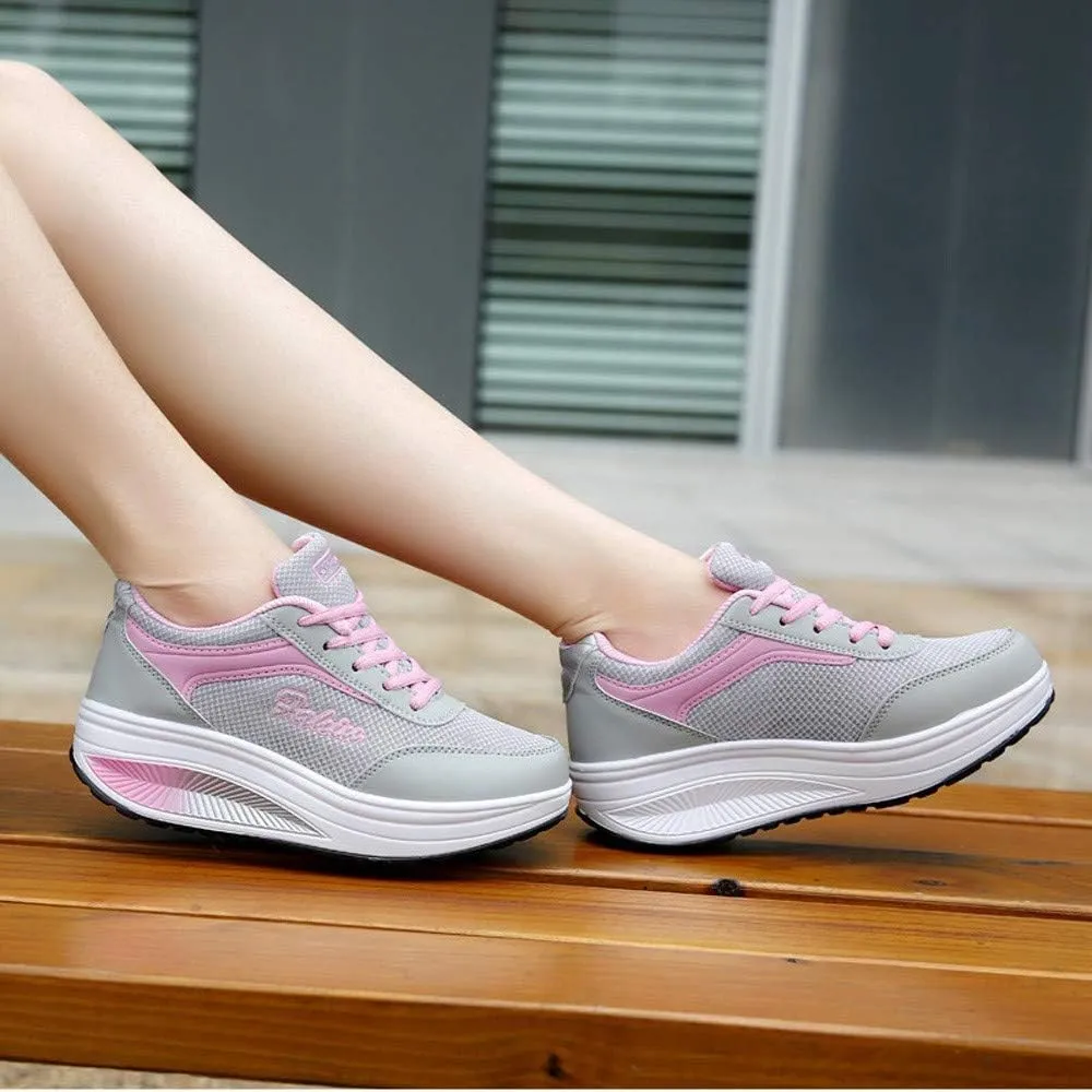 Womens Walking Sneakers Size 10 Wide Zapatillas OrtopéDicas para Caminar De Mujer para Salir White Tennis Shoes Women Platform Silver Platform Wedge Sneakers for Women Trail Running Shoes Women On