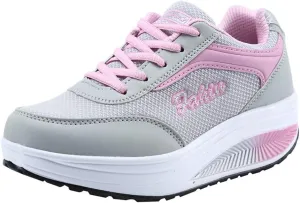 Womens Walking Sneakers Size 10 Wide Zapatillas OrtopéDicas para Caminar De Mujer para Salir White Tennis Shoes Women Platform Silver Platform Wedge Sneakers for Women Trail Running Shoes Women On