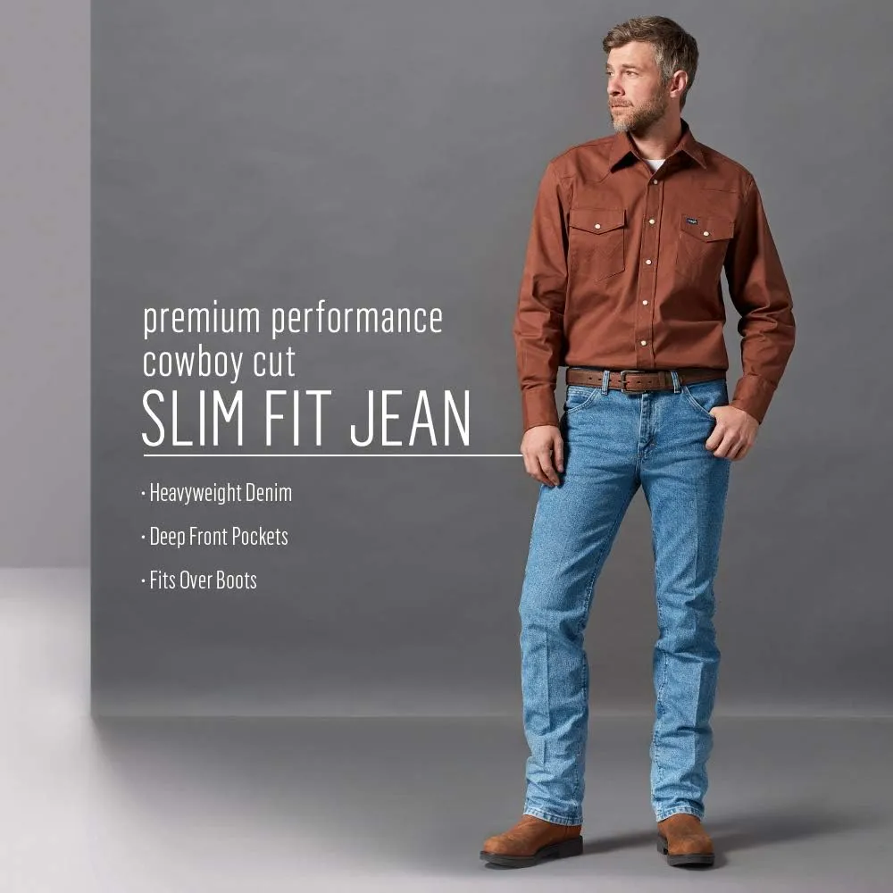 Wrangler Men's Premium Performance Cowboy Cut Slim Fit Jeans