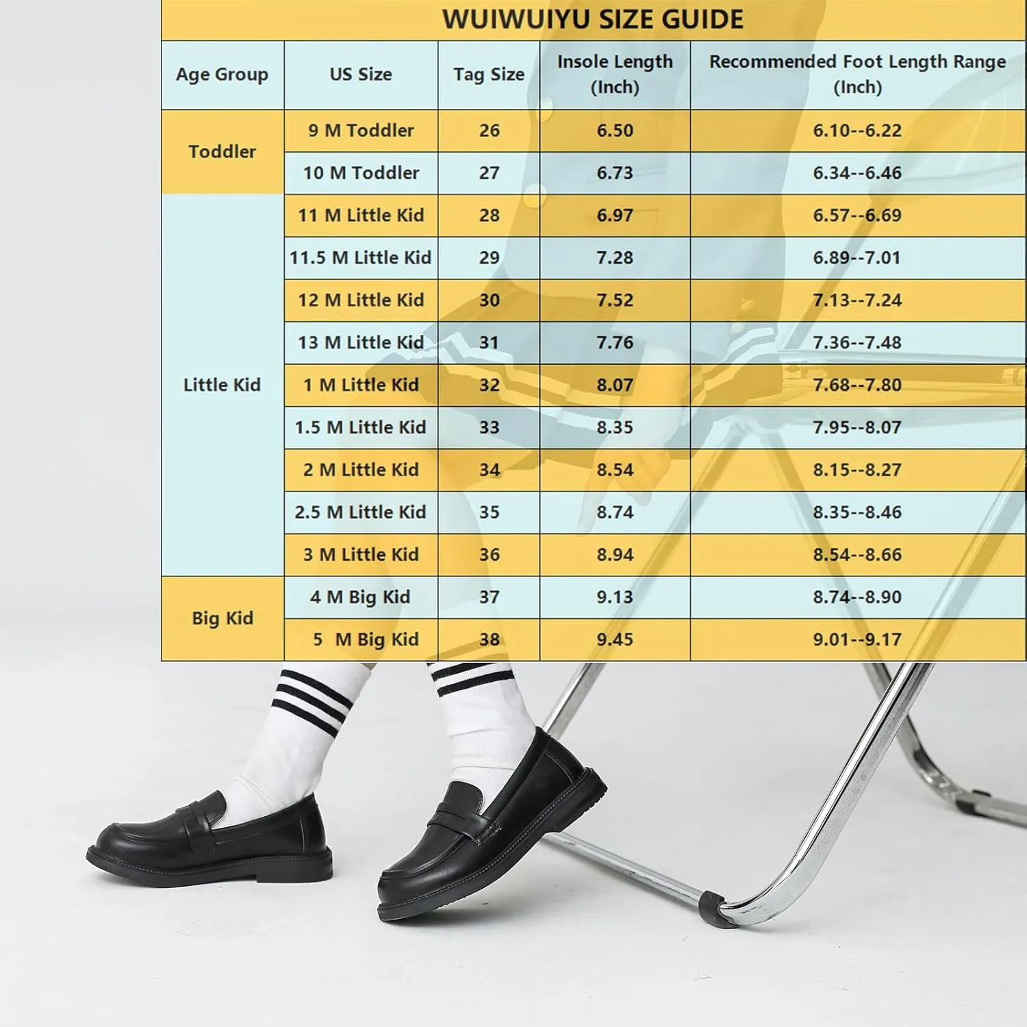 WUIWUIYU Boys Girls Casual Slip-on Loafers Round Toe Church Leather School Uniform Dress Shoes (Toddler/Little Kid/Big Kid)