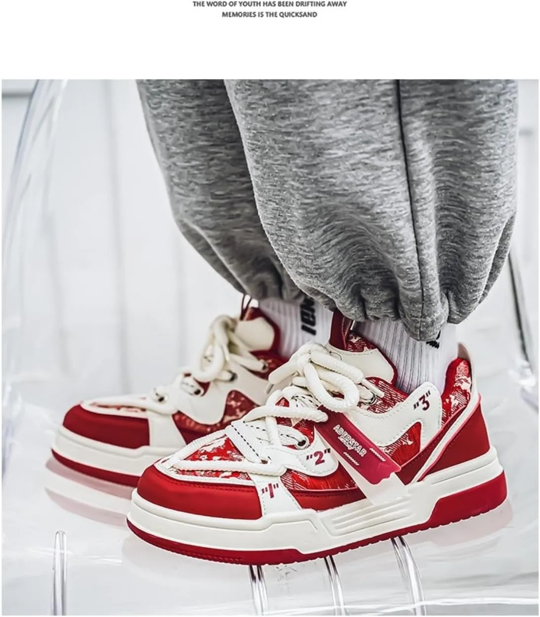 Y2K Sporty Chunky Sneakers for Women Low Top Lace Up Design Casual Walking Shoes for Daily Wear Outdoor Travel Street Style Comfort