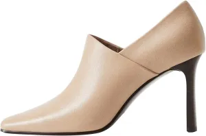 YDN Women Stylish High Heels Pumps Closed Square Toe Slip On Heeled Loafers Fashion Heel Prom Elegant Evening Party Dress Shoes