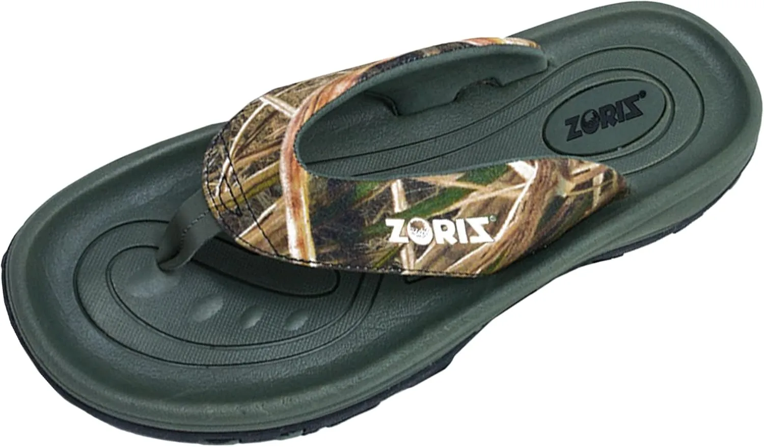ZORIZ Mossy Oak Golf Sandals for Women and Men, Thong Flip Flops With Removable Spikes, Golf Footwear With Deeper Heel Cup and Higher Sidewalls for Comfort